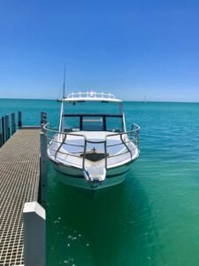 6.1m boat for hire shark bay 